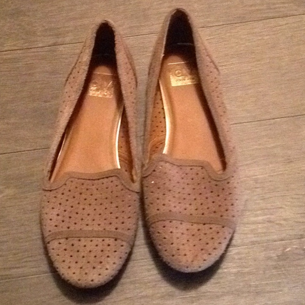 Taupe Suede Flats